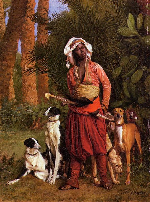 Jean Leon Gerome The Negro Master of the Hounds oil painting picture